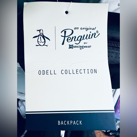 NWT Penguin Odell Collection Backpack / Black - Picture 5 of 16